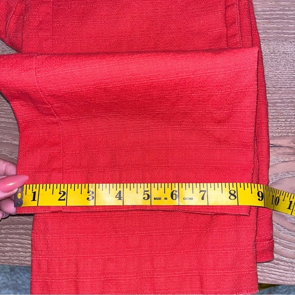 Cartonnier Anthropologie Charlie Crop Flare Pants Hot Orange‎ Casual Mid Rise - Picture 8 of 9